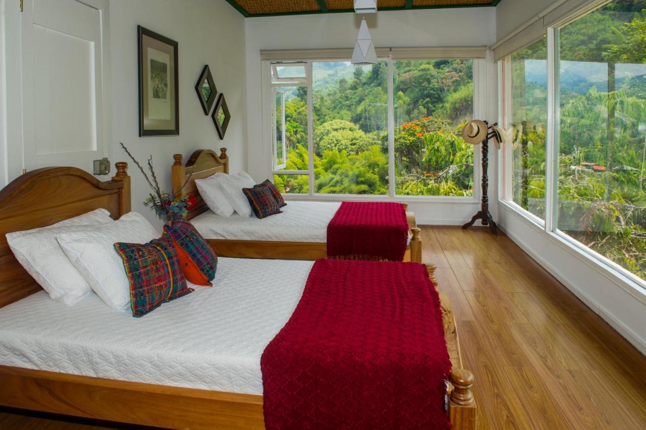 Hacienda Charrascal Coffe Farm Apartment Manizales Bagian luar foto